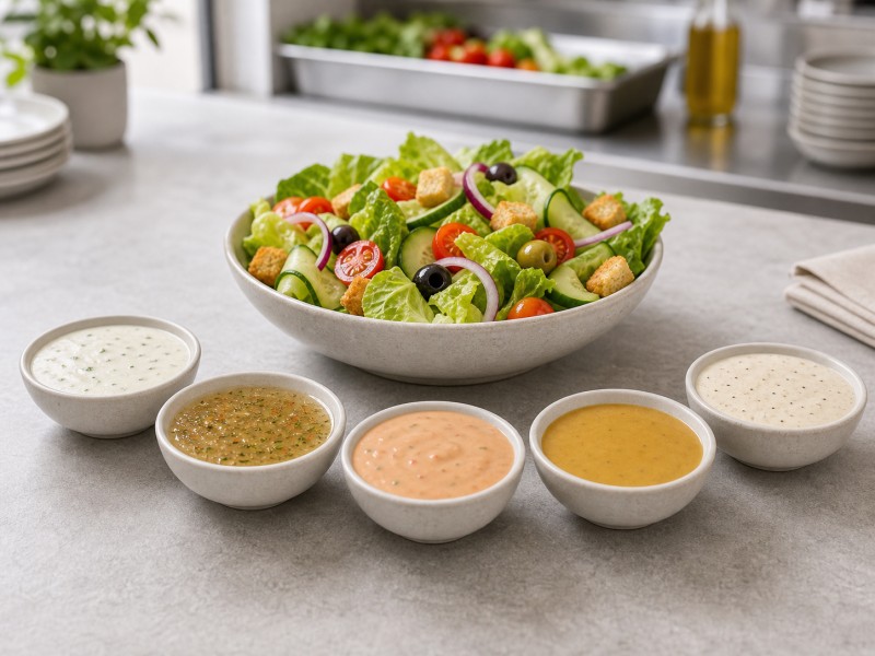 Molho para salada com sabores variados