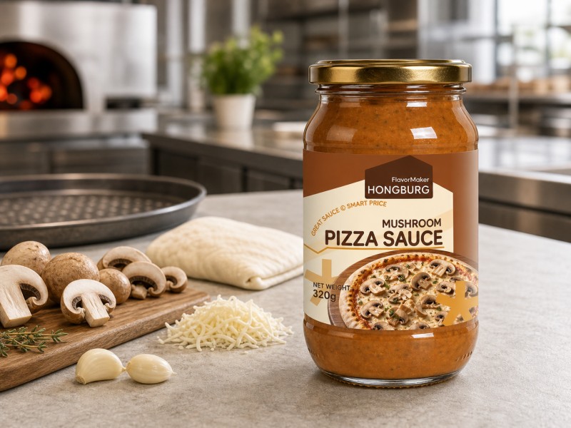 Sabores variados de molho de pizza para varejo e restaurantes