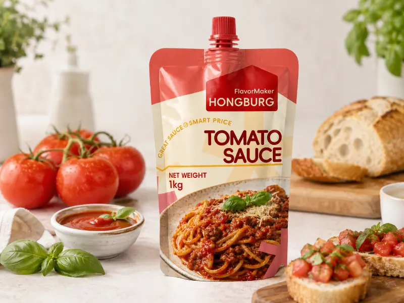 Molho de Tomate em Bolsa de Bico