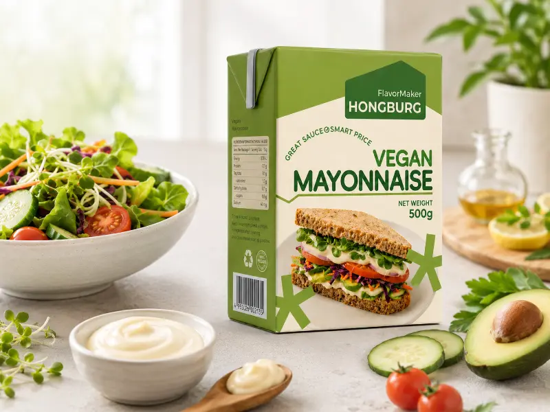 Maionese vegana em Tetra Pak